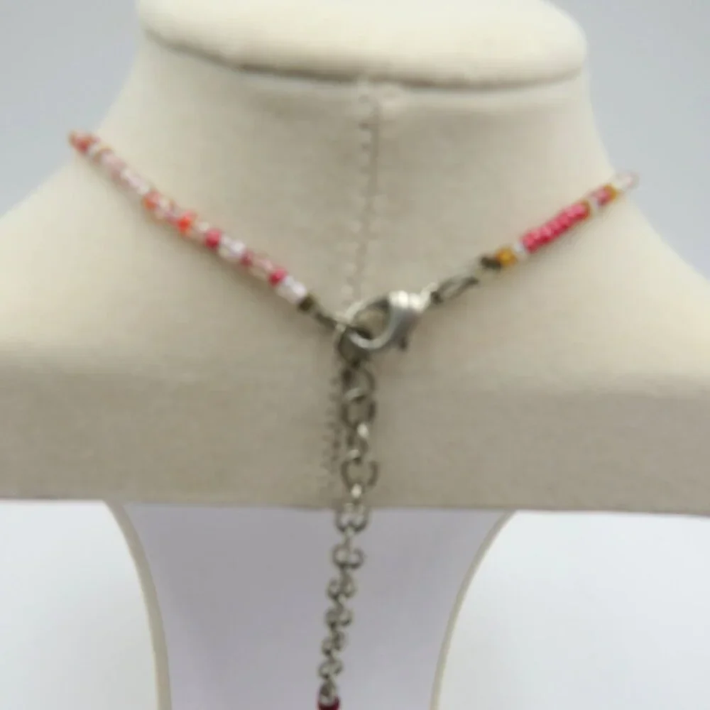 Pewter Flower Necklace 1.5